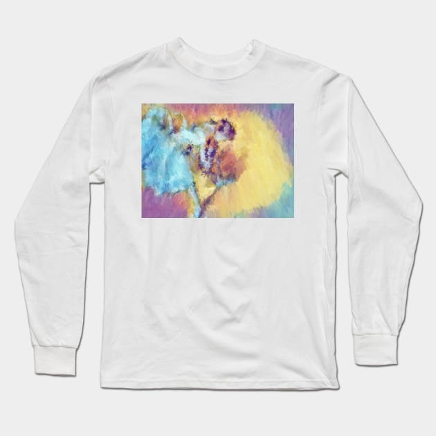 Dreaming of Dance - impressionist ballerina Long Sleeve T-Shirt by druidwolfart